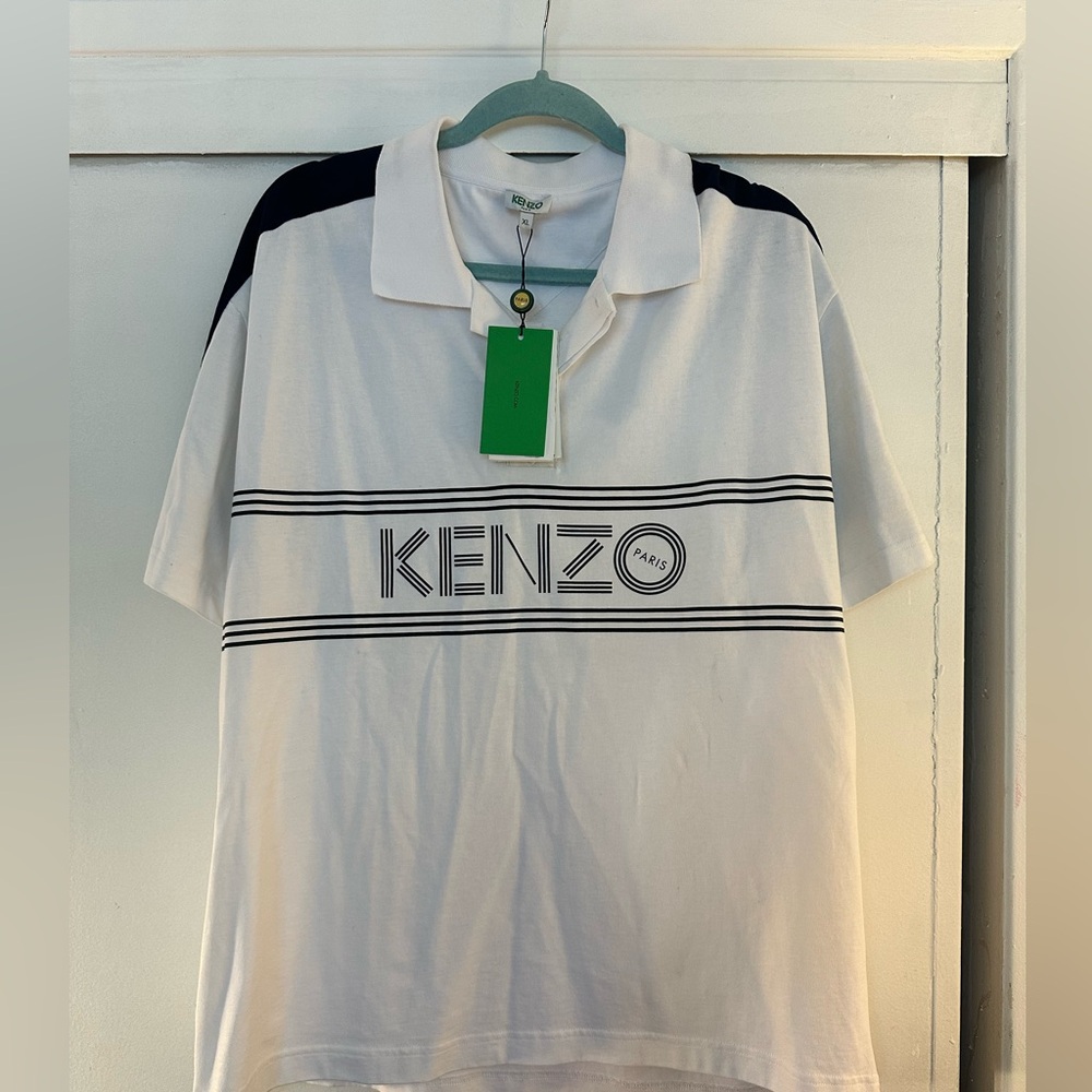 Kenzo Men’s white polo XL NEW